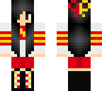 red yellow gray oufit