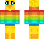 sqaishey quack in rainbow hoodie
