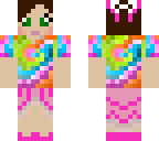 supergirlygamer in a tie dye shirt