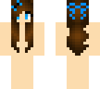 teen girl dark hair base skin