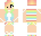 white rainbow girl