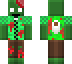bloody zombie with torn clothes