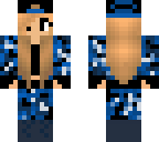 blue camo girl