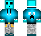 blue shoes