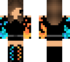 chibi fire and water girl