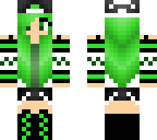 cute green girl