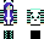 mint green panda girl
