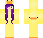 purple hair duck