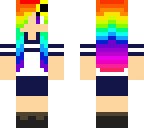 rainbow schoolgirl