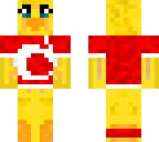 sqaishey quack wearing a mojang shirt