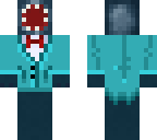 squid wearing a cyan tuxedo