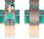 teal cute girl
