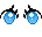 blue anime eyes