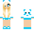 blue panda girl