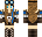 blue steampunk girl