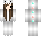 chibi white dino girl