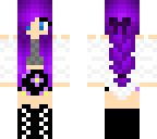 cute girl purple hair