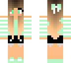 cute mint-green girl 