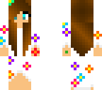 flowery white dress girl