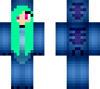green haired stitch