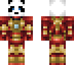 iron man panda blue