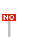 no sign