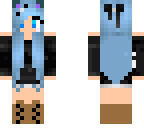 pastel blue haired girl