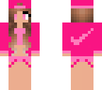 pink nike girl