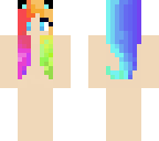 rainbow cat girl template