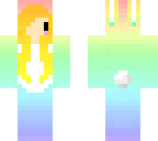rainbow chibi bunny 