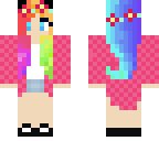 rainbow spring girl