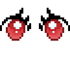 red anime eyes