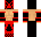 sin cara clothing red and black