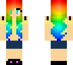summer rainbow girl