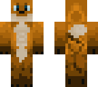 3d furry fox skin