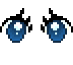 blue anime eyes