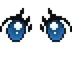 blue anime eyes