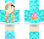 blue cake girl