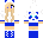 blue panda girl