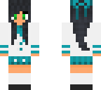 blue school aphmau green eyes