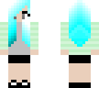 cute light blue girl