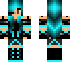 edited techno girl