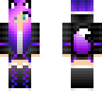 fox girl purple