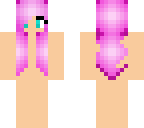 pink haired girl template