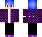 purple checkered suit boy