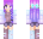 purple hair girl