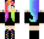 rainbow cat girl