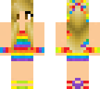 blonde rainbow girl