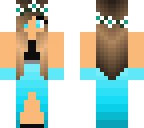 blue dress girl