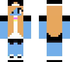blue girl with cap